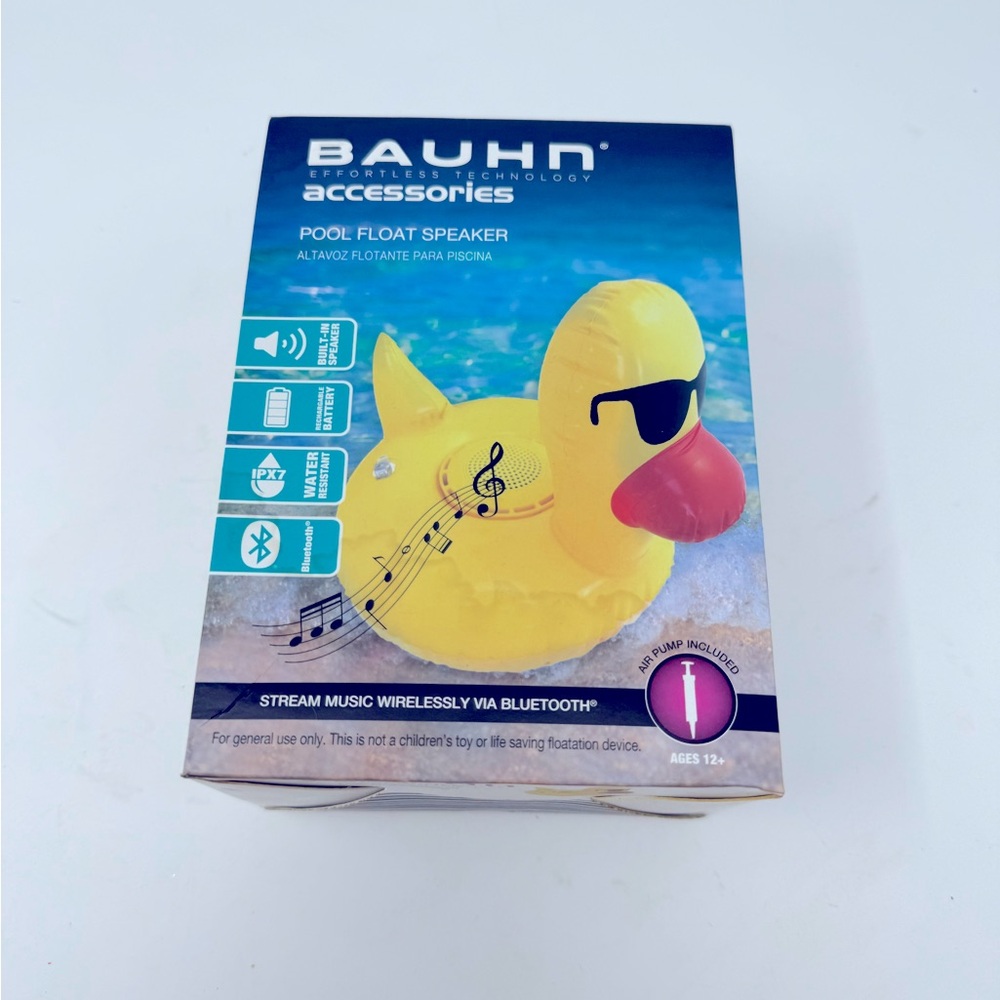 Bauhn Bluetooth Inflatable Pool Float Speaker - Duck Shades - Air Pump